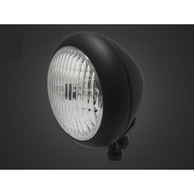 T&F エストレヤ（RS、カスタム、RSカスタム） 4.5インチトラクターヘッドライト＋ステーSET（タイプG） タイプ オールマットブラック・クリアーレンズ ・4023102 ガレージT&F ヘッドライト・バルブ エストレヤ/RS/カスタム/RSカス…