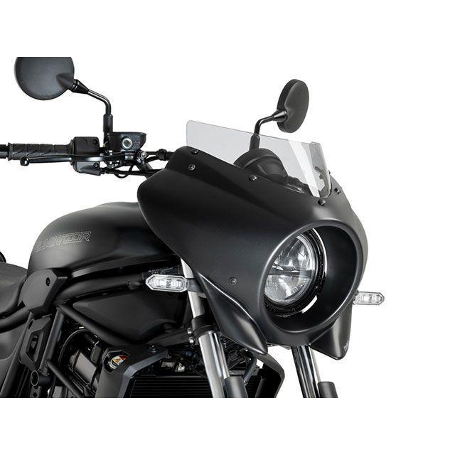 Puig セミフェアリング ミラージュ SPORT(マッドブラック/スモーク) 22146H プーチ カウル・エアロ ELIMINATOR 400 ELIMINATOR 500|パークアップ 店