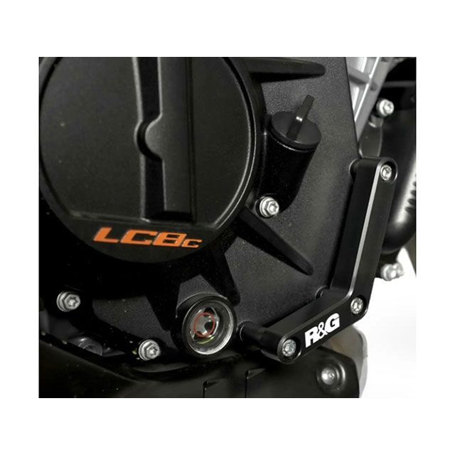 R&G エンジンケーススライダー 右側（ブラック） RG-ECS0204BK アールアンドジー スライダー類 990 Duke｜パークアップ 店