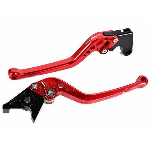 SPEEDRA アジャストレバー スタンダードロング（レバー本体カラー：レッド） アジャスターカラー チタン LVBG091RD-TM SPEEDRA レバー XMAX250