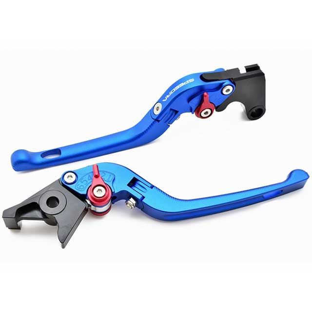 SPEEDRA アジャストレバー 3D可倒式（レバー本体カラー：マットブルー） アジャスターカラー マットシルバー LVDM091BE-SR SPEEDRA レバー XMAX250