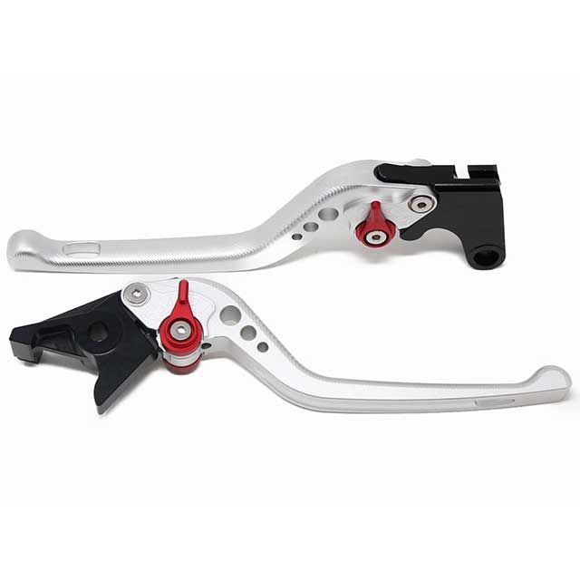 SPEEDRA アジャストレバー 3Dロング（レバー本体カラー：マットシルバー） アジャスターカラー マットシルバー LVEM091SR-SR SPEEDRA レバー XMAX250