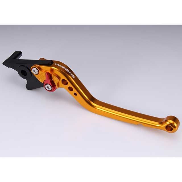 SPEEDRA アジャストブレーキレバー スタンダードロング（レバー本体カラー：ゴールド） アジャスターカラー ブラック LVBG082GD-BK SPEEDRA レバー