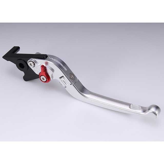 SPEEDRA アジャストブレーキレバー 3D可倒式（レバー本体カラー：シルバー） アジャスターカラー レッド LVDG082SR-RD SPEEDRA レバー
