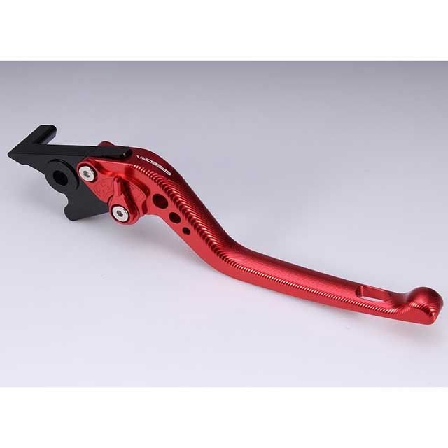 SPEEDRA アジャストブレーキレバー 3Dロング（レバー本体カラー：レッド） アジャスターカラー ゴールド LVEG082RD-GD SPEEDRA レバー
