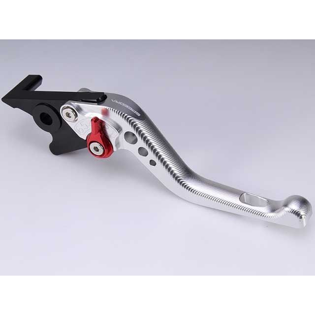 SPEEDRA アジャストブレーキレバー 3Dショート（レバー本体カラー：シルバー） アジャスターカラー チタン LVFG092SR-TM SPEEDRA レバー MT-07 Y-AMT