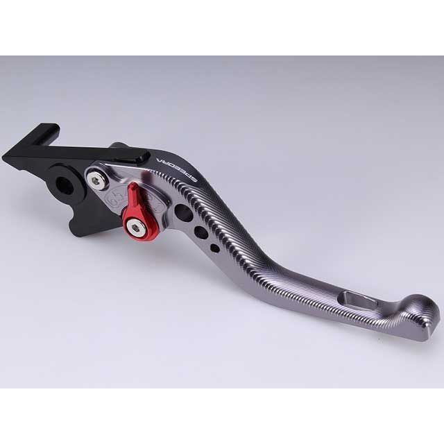 SPEEDRA アジャストブレーキレバー 3Dショート（レバー本体カラー：チタン） アジャスターカラー シルバー LVFG092TM-SR メーカー在庫あり SPEEDRA レバー MT-07 Y-AMT