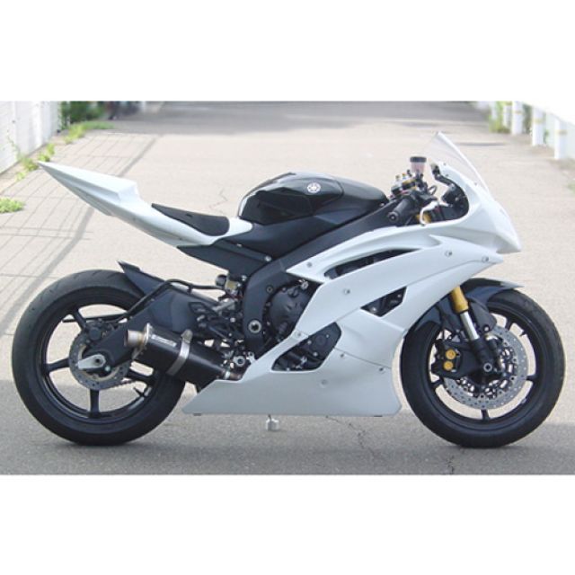 【メーカー直送】SuperBike 07-08 YZF-R6 スリップオンマフラー（カーボン/チタン） 68221-288851 スーパーバイク マフラー本体 YZF-R6