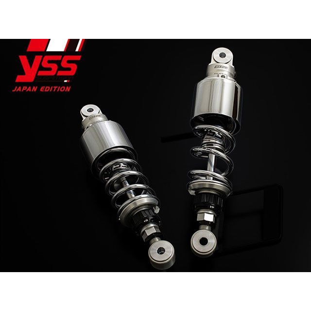 YSS RACING リアサスペンション ツインショック RZ302【2本セット】CLASSIC STYLE 60mm ローダウン30mm（シルバー&times;クロームメッキ） 116-21317804C YSS リアサスペンション関連パーツ METEOR350&hellip;｜パークアップ 店