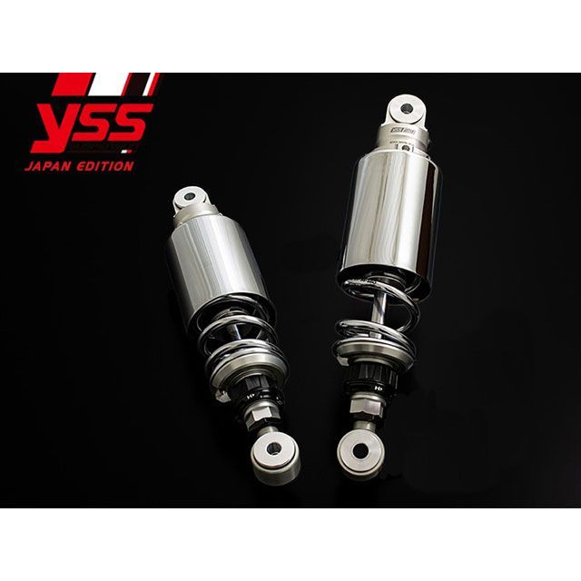 YSS RACING リアサスペンション ツインショック RZ302【2本セット】CLASSIC STYLE 100mm ローダウン30mm（シルバー×クロームメッキ） 116-21317804R YSS リアサスペンション関連パーツ METEOR35…