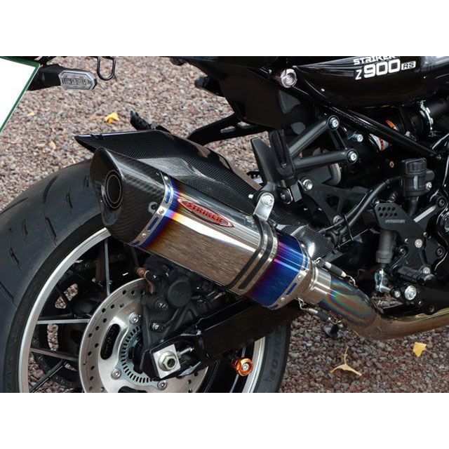 STRIKER INTER MODEL SCフルエキゾースト OFF-TypeB JMCA タイプ チタンヒートカラー（焼き色） 91581IMJ-H ストライカー マフラー本体 Z900RS/CAFE｜パークアップ 店