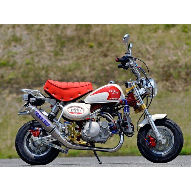 OVER RACING レーシングダウンマフラー チタン ・13-01-36 オーバーレーシング マフラー本体 MONKEY