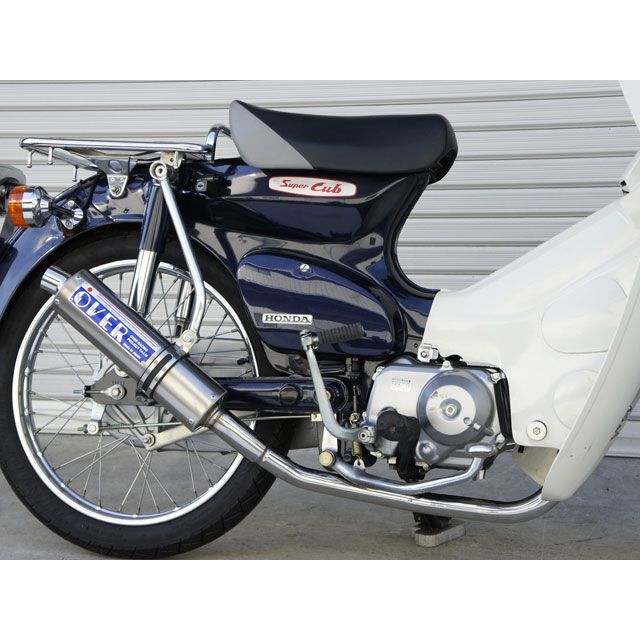OVER RACING ステンチタンマフラー ・13-122-02 オーバーレーシング マフラー本体 Cub90