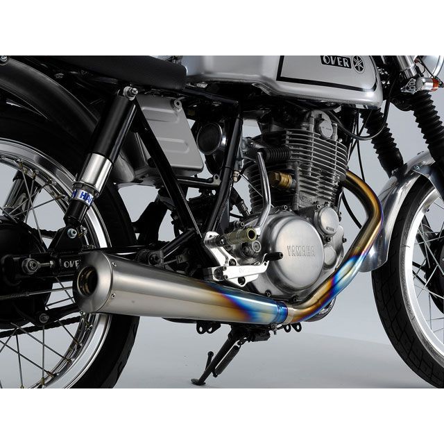 OVER RACING チタンメガホンマフラー MANXタイプ ・13-40-08 オーバーレーシング マフラー本体 SR400/500｜パークアップ 店