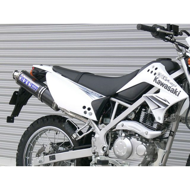 OVER RACING ステンカーボンマフラー ・13-701-06 メーカー在庫あり オーバーレーシング マフラー本体 D-TRACKER125 KLX125