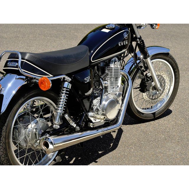 OVER RACING SSメガホンマフラー ・16-401-02 オーバーレーシング マフラー本体 SR400（FI）｜パークアップ 店
