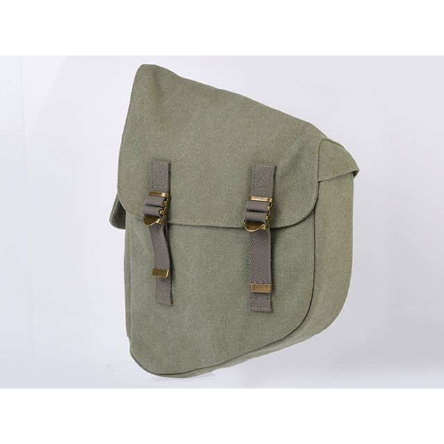 Custom Canvas Rigid Bag（アーミーグリーン） ADIN043-3 カスタム ツーリング用バッグ