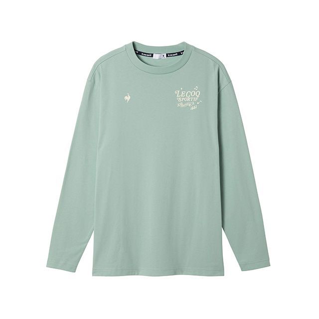le coq sportif グラフィック長袖Tシャツ（ブルー） サイズ L LT5FLT01M ルコック アウトドア用ウェア