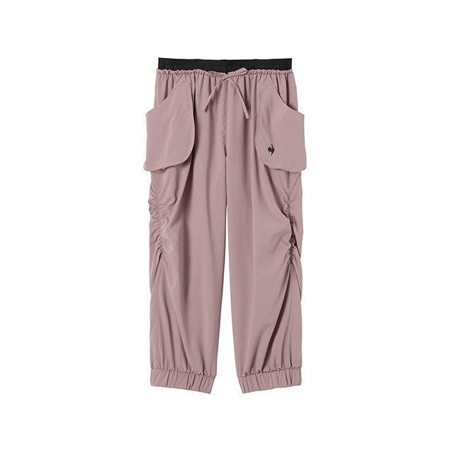 le coq sportif シャーリングクロップドパンツ（ピンク） サイズ M LZ5FHP40L メーカー在庫あり ルコック アウトドア用ウェア
