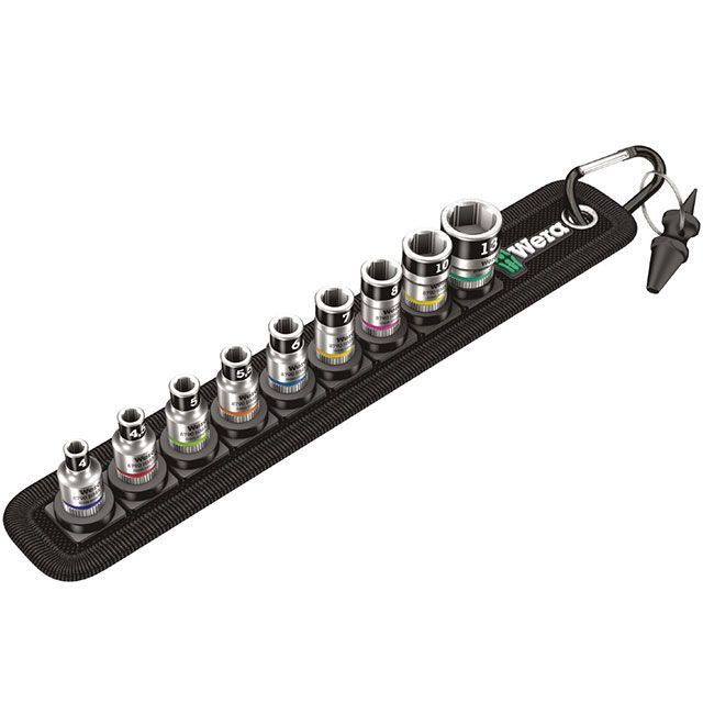 WERA 003880 差込角1/4DR 9点組ソケットセット ドライブ保持機能付き ・003880 ヴェラ ハンドツール
