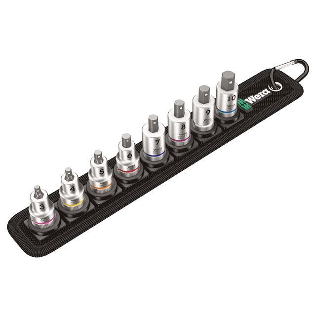 WERA 003971 差込角3/8DR 8点組ヘックスプラスビットソケットセット 保持機能付き ・003971 メーカー在庫あり ヴェラ ハンドツール