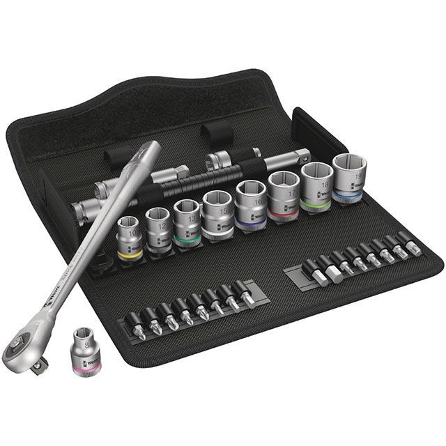 WERA 004047 差込角3/8DR 29点組ZYKLOPソケットレンチセット スリムデザイナタイプ ・004047 メーカー在庫あり ヴェラ ハンドツール