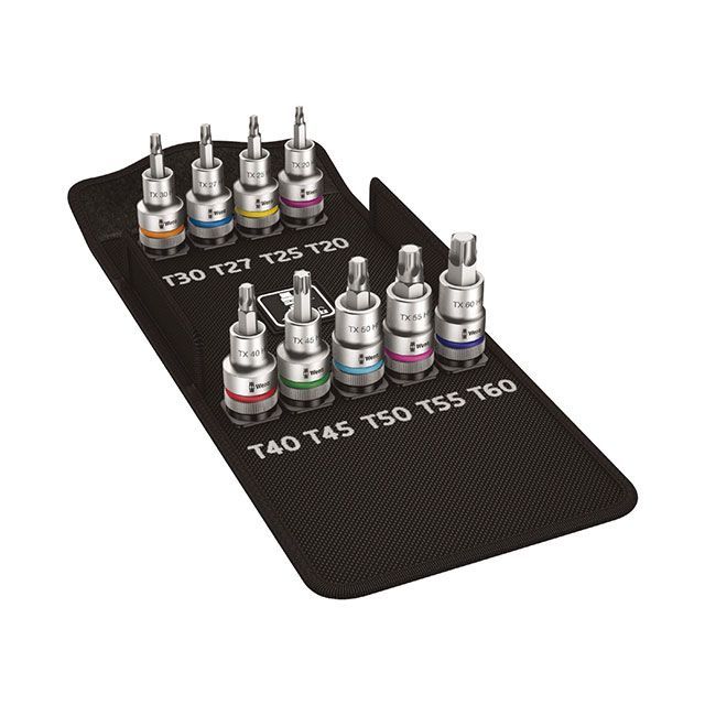 WERA 004202 差込角1/2inch 9点組 ビットソケットセットセット 保持機能付き T20-T60 ・004202 ヴェラ ハンドツール