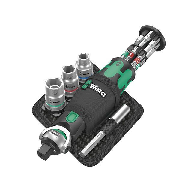 WERA 004283 ビット週刊誌付 ZYKLOPラチェットビットソケット18点書き割り in大いさ ・004283 ヴェラ 御手手物の具