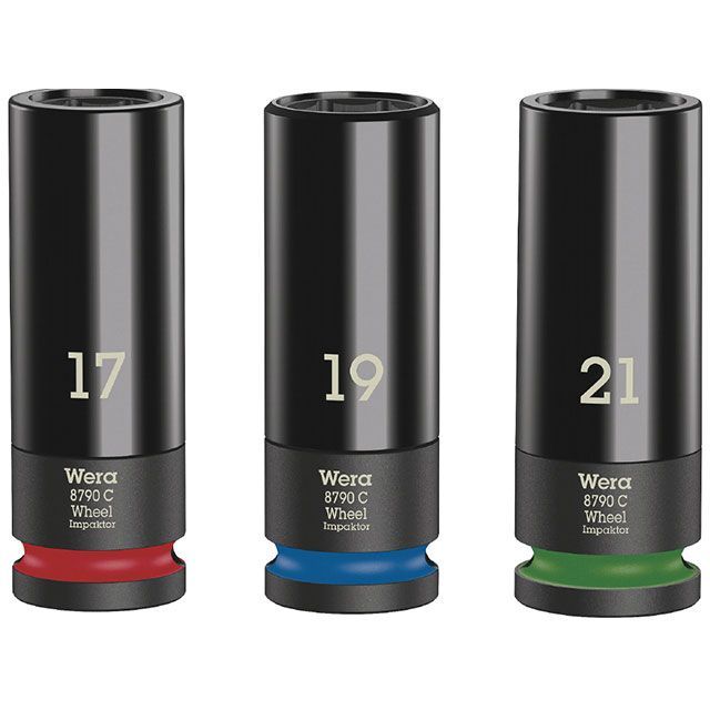 WERA 004595 差込角1/2SQ 3本組 HEXホイールナットインパクトソケットセット 17.18.19mm入り ・004595 ヴェラ ハンドツール 7,972円