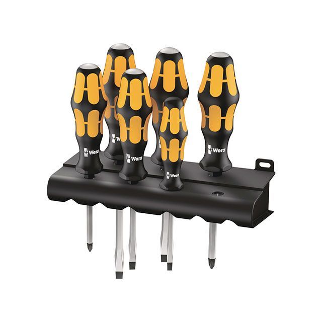 WERA 018282 6本組 プラスマイナスチゼルドライバーセット ・018282 ヴェラ お手々物の具
