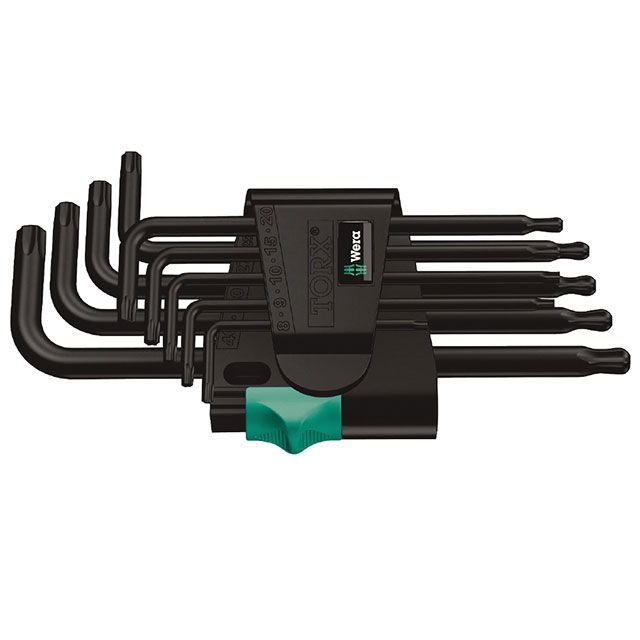 WERA 024242 ボール付き トルクスキーレンチ 9本組セット 刃先サイズT8-T40 ・024242 メーカー在庫あり ヴェラ ハンドツール