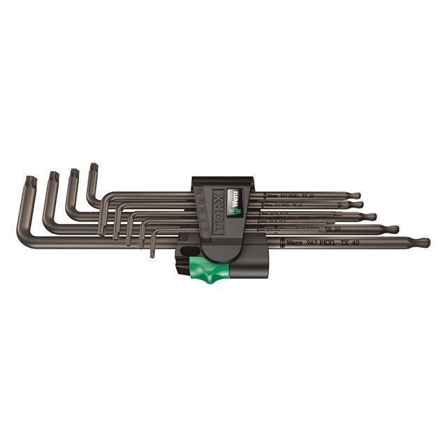 WERA 024460 ボールポイント付き トルクスL型レンチセット 9本組 ・024460 メーカー在庫あり ヴェラ ハンドツール