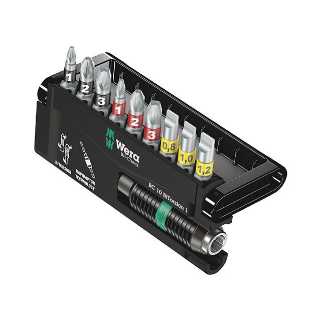 WERA 056374 10点組 差込6.35mm ビットチェック バイトーションBi-Torsion ビットセット ・056374 メーカー在庫あり ヴェラ ハンドツール