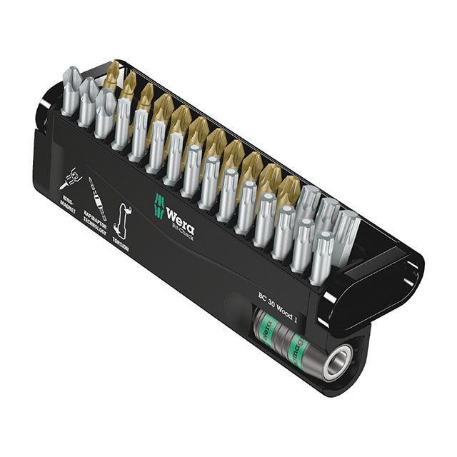 WERA 057433 30点組 差込6.35粍 ビット読み合わせる 大工仕事用ビット仕掛ける ・057433 ヴェラ お手々物の具