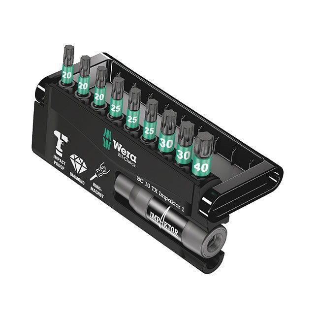 WERA 057688 10点組 差込6.35粍 差しひびき用 ビット読み合わせる トルクスビットセット ・057688 製造業者店卸し資産あり ヴェラ お手々物の具