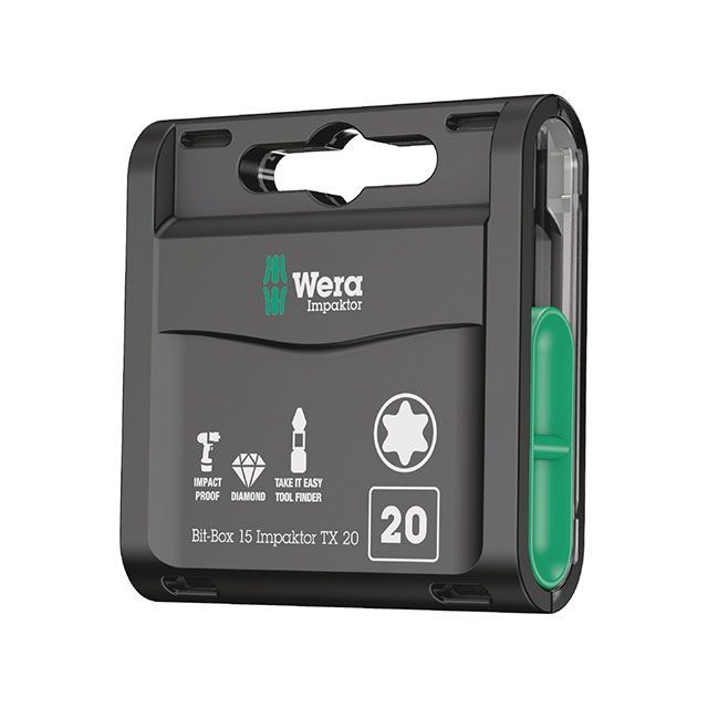 WERA 057772 15本組 差込6.35粍 インパクトトルクスビットセット 大きさTX20 全長25粍 ・057772 ヴェラ お手々物の具