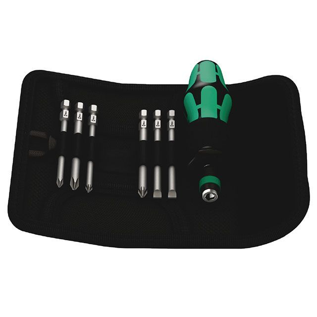 WERA 059298 7点組 差込6.35mm Kraftform差替え式ドライバービットセット ・059298 ヴェラ ハンドツール