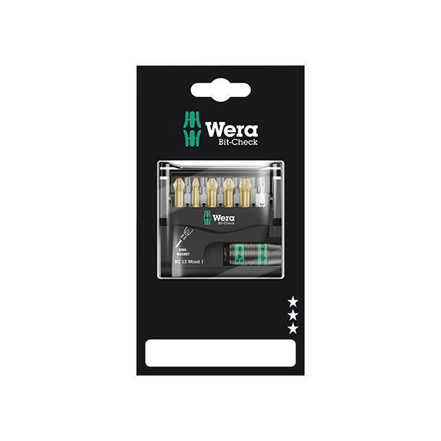 WERA 136390 12点組 木工用 1/4HEX Bit-Checkビットチェック ビットホルダーセット ・136390 ヴェラ ハンドツール