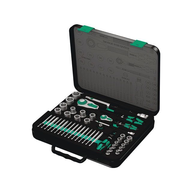 WERA 160785 43点組 Zyklop SpeedラチェットKraftformドライバーハンドルソケットビットセット 納める入れもの付 ・160785 ヴェラ お手々物の具