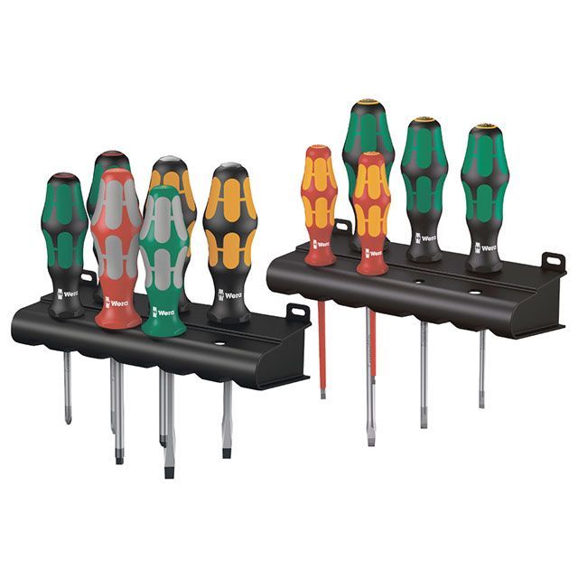 WERA 347106 11本組 Kraftform Plus 手持ち部分 １番ウッド仕掛ける 仕合わせ付 ・347106 ヴェラ お手々物の具