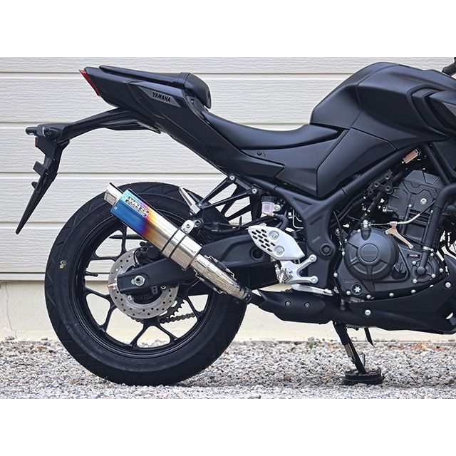 WR&rsquo;S S.O.Vショートチタンオーバル焼き色タイプ FV2280JM ダブルアールズ マフラー本体 YZF-R25/MT-25｜パークアップ 店