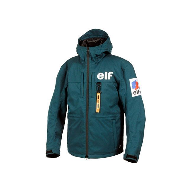elf riding wear 2025-2026秋冬モデル EJ-W122 クラシックロゴジャケット（ブリティッシュグリーン） サイズ M EJ-W122 エルフ ライディングウェア ジャケット