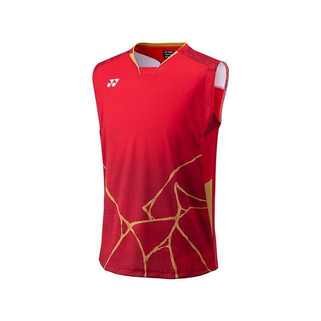 YONEX 10731 メンズゲームシャツ ノースリーブ（ワイン） サイズ O 10731 メーカー在庫あり ヨネックス アウトドア用ウェア
