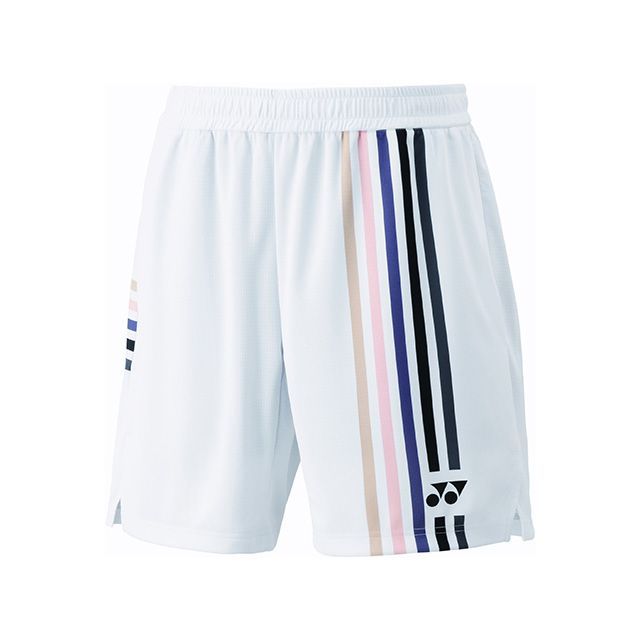 YONEX 15205 メンズニットハーフパンツ（ホワイト） サイズ S 15205 メーカー在庫あり ヨネックス アウトドア用ウェア