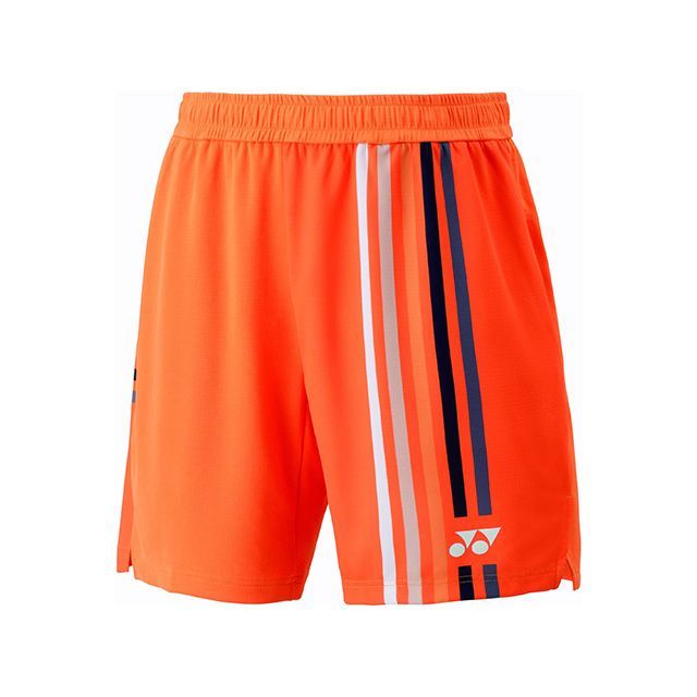 YONEX 15205 メンズニットハーフパンツ(ハイオレンジ) サイズ S 15205 メーカー在庫あり ヨネックス アウトドア用ウェア