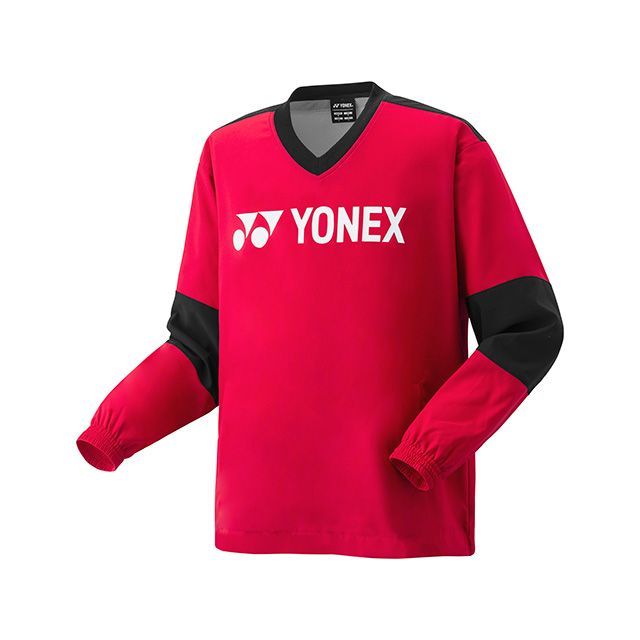 YONEX 32039 ユニ裏地付Vブレーカー（ディープレッド） サイズ O 32039 ヨネックス アウトドア用ウェア