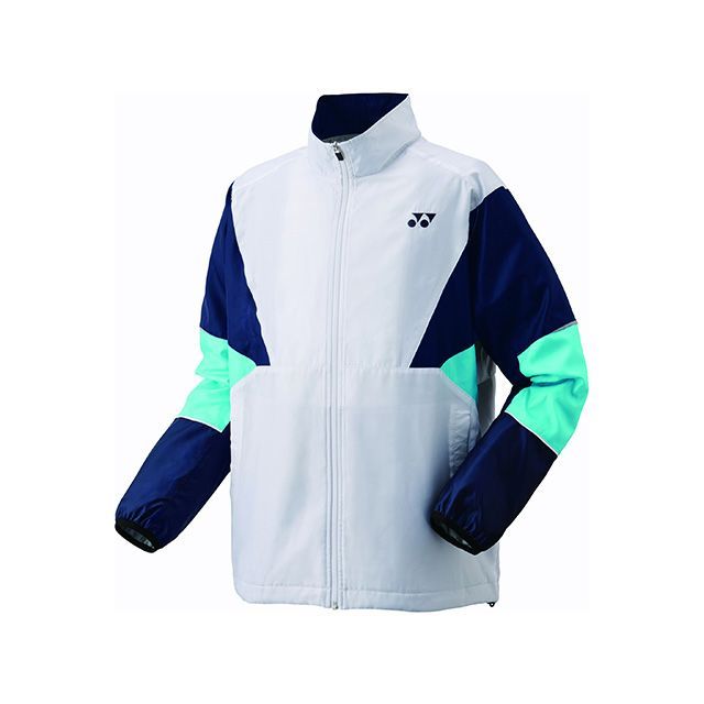 YONEX 70105 ユニ裏地付ウィンドウォーマーシャツ（ホワイト/ミント） サイズ O 70105 メーカー在庫あり ヨネックス アウトドア用ウェア