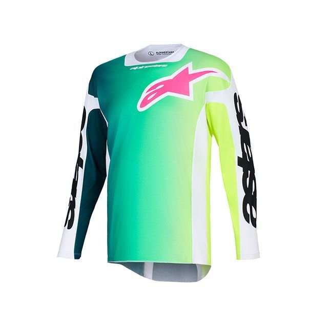 Alpinestars レーサー ジャージ ポータル(グリーン/ホワイト/ブラック) サイズ M D8591 アルパインスターズ モトクロス用品
