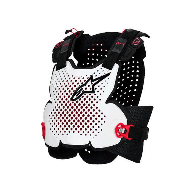 Alpinestars A-4血しょう チェストプロテクター（黒いこと/赤いこと/白いこと） 大いさ M/L D8660 アルパインスターズ チェスト・ブレストガード