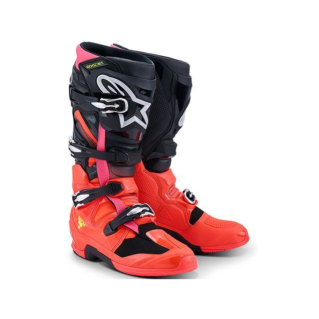 Alpinestars TECH7 ブーツ（ブラック/レッドフロー/ピンクフロー） サイズ 9（27.5cm） D8849 アルパインスターズ オフロードブーツ｜パークアップ 店 43,168円